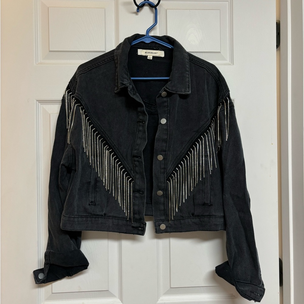 Rhinestone Denim Jacket